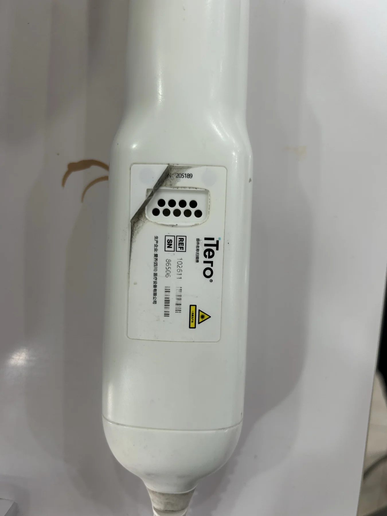 口腔扫描设备铭牌